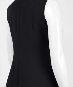 Cocktail Dresses London Times - L1930M Crystal Trim Sheath Dress