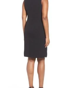 Cocktail Dresses London Times - L1930M Crystal Trim Sheath Dress
