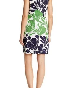 Cocktail Dresses London Times - T3225M Floral Jewel Sheath Dress