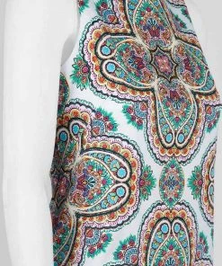 Cocktail Dresses London Times - T3327M Multi-Print Scoop Neck Shift Dress 9 Cocktail Dresses London Times - T3327M Multi-Print Scoop Neck Shift Dress