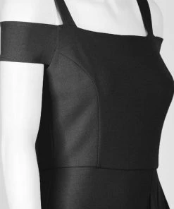 Plus Size Dresses London Times - T3354M Off Shoulder Knee Length Dress 13 Plus Size Dresses London Times - T3354M Off Shoulder Knee Length Dress