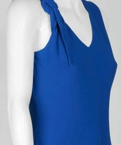 Cocktail Dresses London Times - T3410M V Neck Knotted Shoulder Flutter Hem Dress 12 Cocktail Dresses London Times - T3410M V Neck Knotted Shoulder Flutter Hem Dress