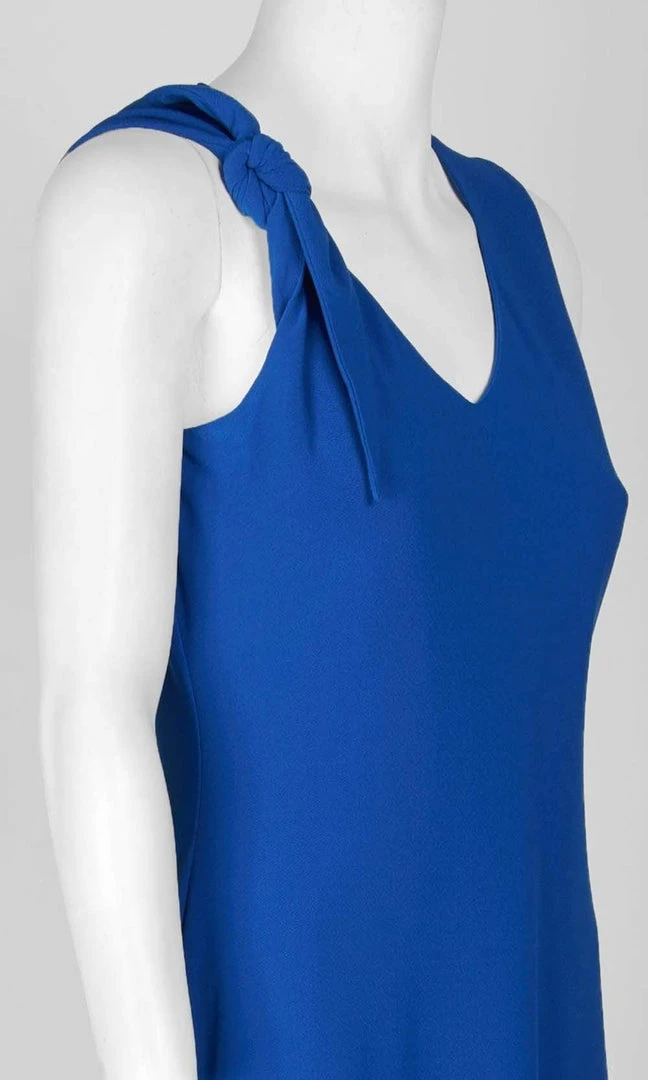 Cocktail Dresses London Times - T3410M V Neck Knotted Shoulder Flutter Hem Dress 7 Cocktail Dresses London Times - T3410M V Neck Knotted Shoulder Flutter Hem Dress