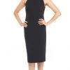 London Times - T3569M Halter Column Cocktail Dress