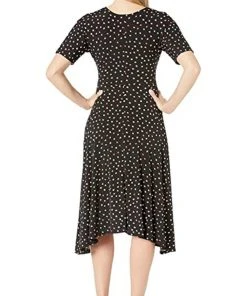 Plus Size Dresses London Times - T3806M Printed High Low A-Line Dress