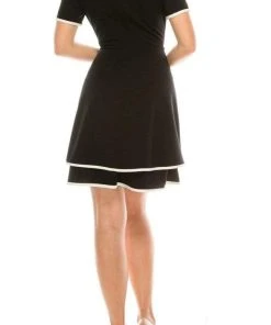 London Times - T4830M Jewel A-Line Cocktail Dress Cocktail Dresses