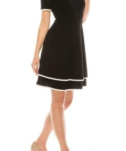 London Times - T4830M Jewel A-Line Cocktail Dress Cocktail Dresses