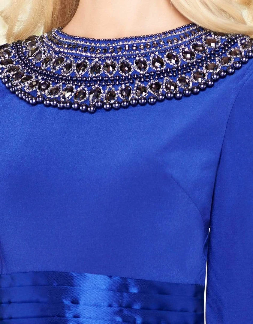 Mac Duggal - 12093R Embellished Long Sleeves Ballgown Formal Gowns 5 Mac Duggal - 12093R Embellished Long Sleeves Ballgown Formal Gowns