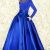 Mac Duggal - 12093R Embellished Long Sleeves Ballgown Formal Gowns 1 Mac Duggal - 12093R Embellished Long Sleeves Ballgown Formal Gowns