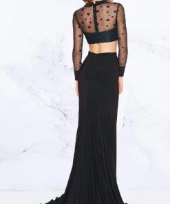 Mac Duggal - 2039L Two Piece Star Embroidered Jersey Dress 5 Mac Duggal - 2039L Two Piece Star Embroidered Jersey Dress