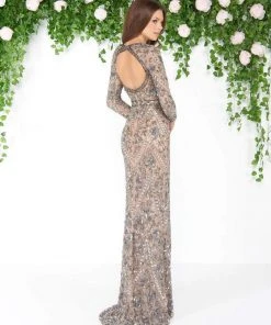 Mac Duggal - 4606D Long Sleeve Sweetheart Embellished Gown