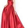 Formal Gowns Mac Duggal - 50509D Beaded Bateau Ballgown With Train