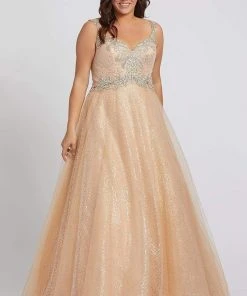 Formal Gowns Mac Duggal - 65037F Embellished Shimmering Evening Gown 9 Formal Gowns Mac Duggal - 65037F Embellished Shimmering Evening Gown