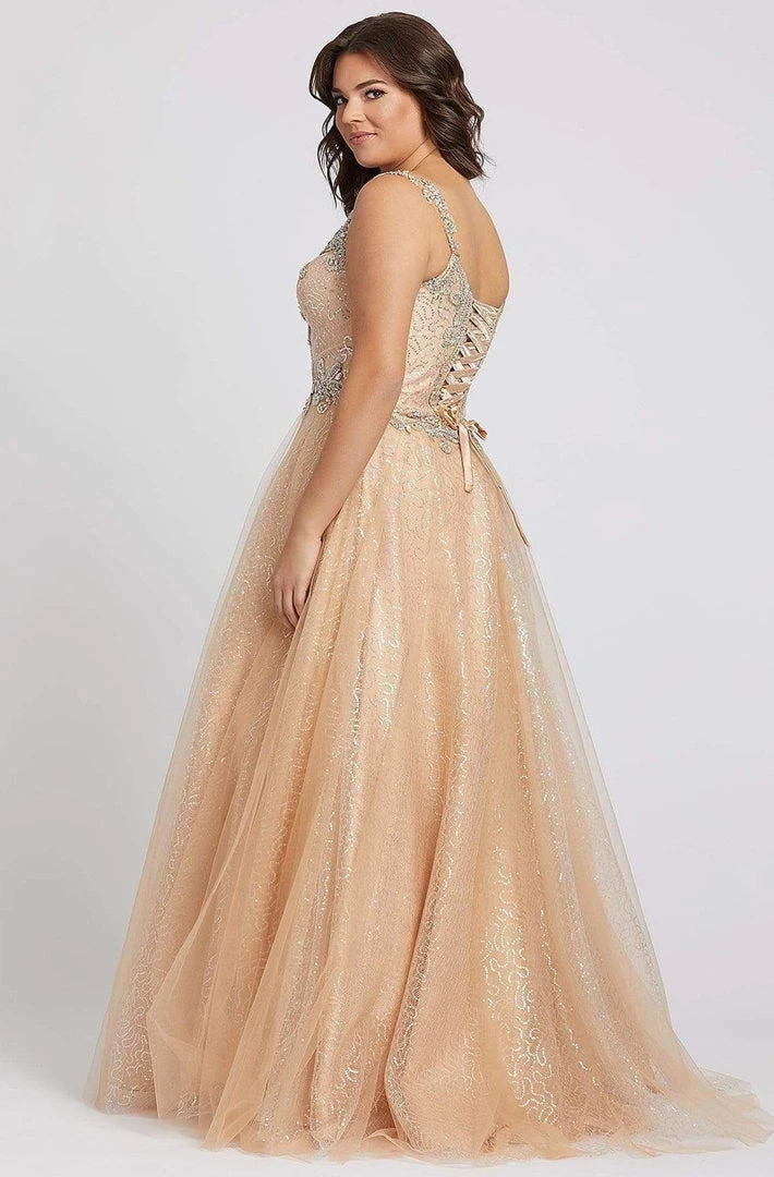 Formal Gowns Mac Duggal - 65037F Embellished Shimmering Evening Gown 6 Formal Gowns Mac Duggal - 65037F Embellished Shimmering Evening Gown