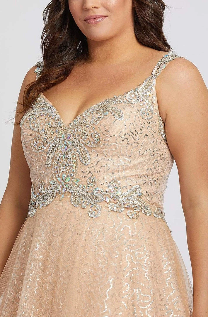 Formal Gowns Mac Duggal - 65037F Embellished Shimmering Evening Gown 7 Formal Gowns Mac Duggal - 65037F Embellished Shimmering Evening Gown