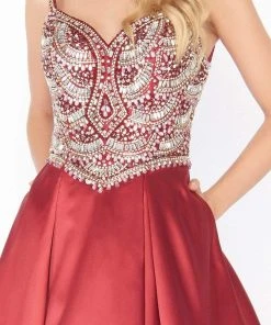 Formal Gowns Mac Duggal - 66285R Sweetheart Beaded Satin Ballgown