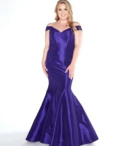 Mac Duggal - 66387F Off-Shoulder Taffeta Mermaid Dress