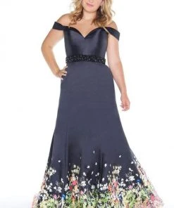 Mac Duggal - 66391F Off-Shoulder Mikado Trumpet Gown Formal Gowns