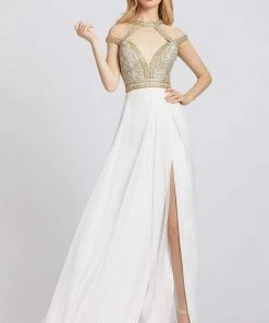 Mac Duggal - 66445M Bedazzled Jewel A-line Dress 14 Mac Duggal - 66445M Bedazzled Jewel A-line Dress