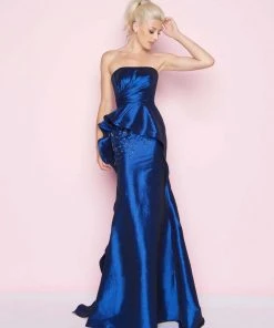 Mac Duggal - 66567L Ruched Straight Sheath Dress