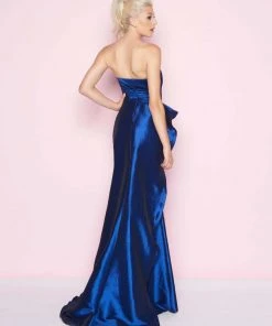 Mac Duggal - 66567L Ruched Straight Sheath Dress 6 Mac Duggal - 66567L Ruched Straight Sheath Dress