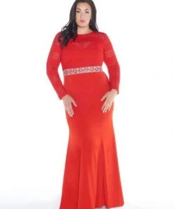 Mac Duggal - 77383F Embellished Illusion Jewel Sheath Dress Formal Gowns