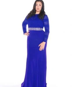 Mac Duggal - 77383F Embellished Illusion Jewel Sheath Dress Formal Gowns