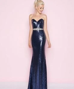 Formal Gowns Mac Duggal - 77427L Strapless Sweetheart Sequined Gown