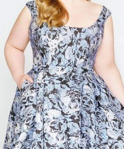 Mac Duggal - 77475F Floral Printed Square Neck Ballgown Formal Gowns 7 Mac Duggal - 77475F Floral Printed Square Neck Ballgown Formal Gowns