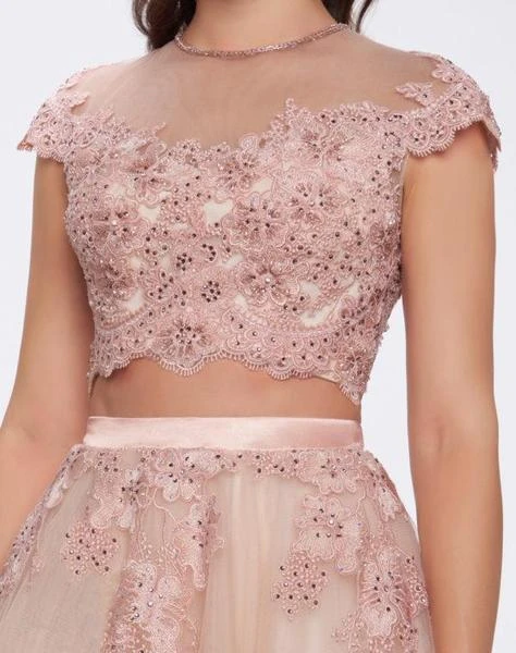 Mac Duggal Ballgowns - 50524H Two Piece Embellished Ballgown Formal Gowns 4 Mac Duggal Ballgowns - 50524H Two Piece Embellished Ballgown Formal Gowns