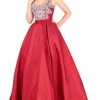 Mac Duggal Ballgowns - 66532H Embellished V-neck Ballgown With Train
