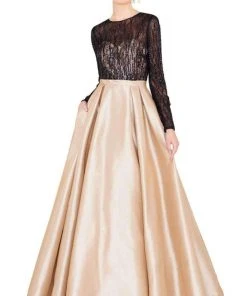 Formal Gowns Mac Duggal Couture - 12121D Long Sleeves Illusion Jewel Ballgown 10 Formal Gowns Mac Duggal Couture - 12121D Long Sleeves Illusion Jewel Ballgown