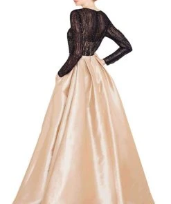Formal Gowns Mac Duggal Couture - 12121D Long Sleeves Illusion Jewel Ballgown 11 Formal Gowns Mac Duggal Couture - 12121D Long Sleeves Illusion Jewel Ballgown
