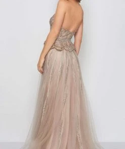 Mac Duggal Couture - 50561D Strapless Embellished Peplum A-line Dress Formal Gowns 6 Mac Duggal Couture - 50561D Strapless Embellished Peplum A-line Dress Formal Gowns