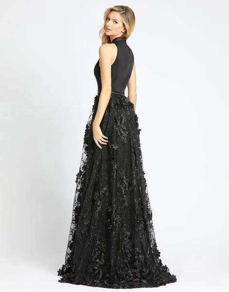 Formal Gowns Mac Duggal Evening - 12264D Floral Applique A-Line Evening Dress 4 Formal Gowns Mac Duggal Evening - 12264D Floral Applique A-Line Evening Dress