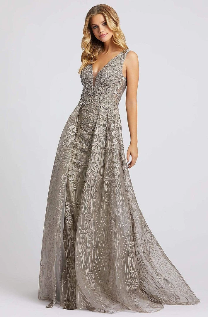 Mac Duggal Evening - 20155D Bead Embellished Gown With Overskirt Formal Gowns 3 Mac Duggal Evening - 20155D Bead Embellished Gown With Overskirt Formal Gowns
