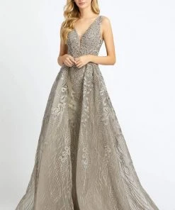 Mac Duggal Evening - 20155D Bead Embellished Gown With Overskirt Formal Gowns 10 Mac Duggal Evening - 20155D Bead Embellished Gown With Overskirt Formal Gowns