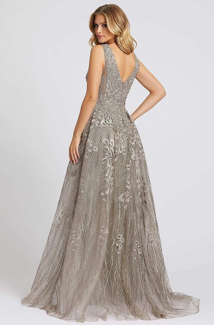 Mac Duggal Evening - 20155D Bead Embellished Gown With Overskirt Formal Gowns 4 Mac Duggal Evening - 20155D Bead Embellished Gown With Overskirt Formal Gowns