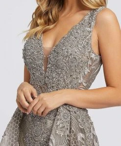 Mac Duggal Evening - 20155D Bead Embellished Gown With Overskirt Formal Gowns 9 Mac Duggal Evening - 20155D Bead Embellished Gown With Overskirt Formal Gowns