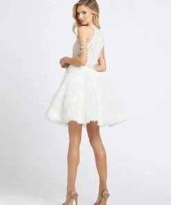 Mac Duggal Evening - 67006D Crystal Beaded Bodice Cocktail Dress Cocktail Dresses