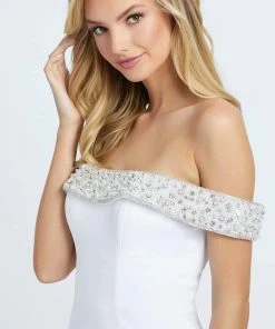 Mac Duggal Evening - 67155D Beaded Off-Shoulder Long Trumpet Gown 7 Mac Duggal Evening - 67155D Beaded Off-Shoulder Long Trumpet Gown