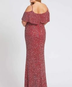 Mac Duggal Fabulouss - 4836F Embellished Scoop Long Fitted Dress Formal Gowns