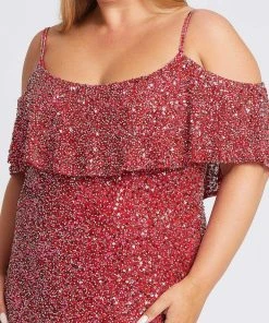 Mac Duggal Fabulouss - 4836F Embellished Scoop Long Fitted Dress Formal Gowns