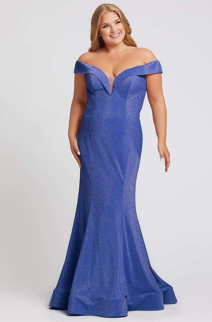 Mac Duggal Fabulouss - 48977F Deep Off-Shoulder Trumpet Dress Formal Gowns 6 Mac Duggal Fabulouss - 48977F Deep Off-Shoulder Trumpet Dress Formal Gowns