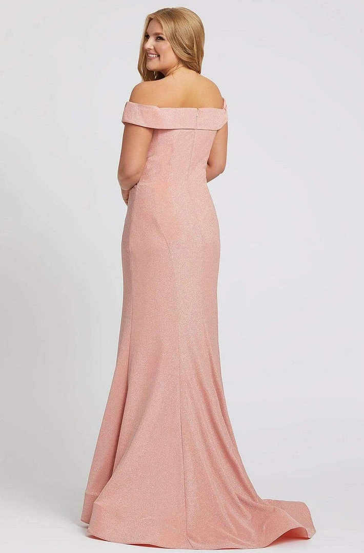 Mac Duggal Fabulouss - 48977F Deep Off-Shoulder Trumpet Dress Formal Gowns 4 Mac Duggal Fabulouss - 48977F Deep Off-Shoulder Trumpet Dress Formal Gowns