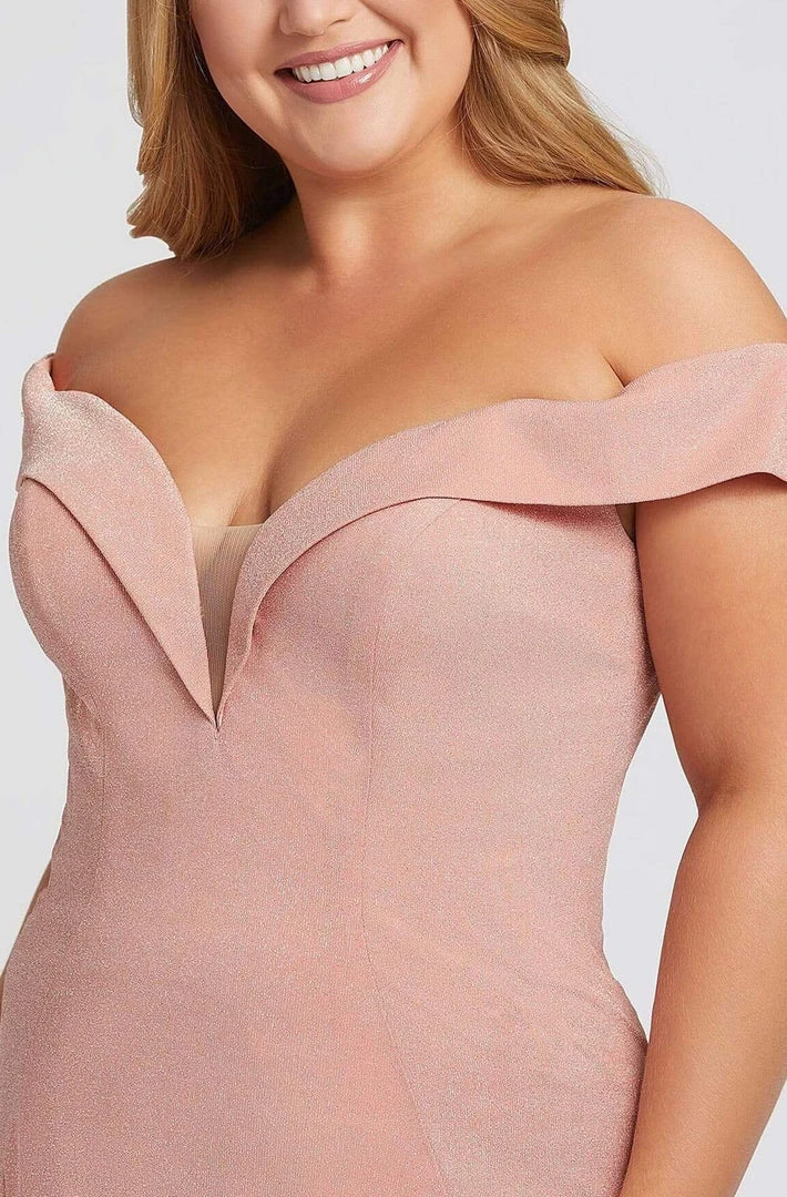 Mac Duggal Fabulouss - 48977F Deep Off-Shoulder Trumpet Dress Formal Gowns 5 Mac Duggal Fabulouss - 48977F Deep Off-Shoulder Trumpet Dress Formal Gowns