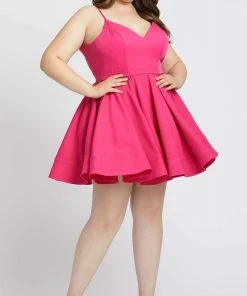 Cocktail Dresses Mac Duggal Fabulouss - 49225F V-Neckline Spaghetti Strap A-Line Dress 7 Cocktail Dresses Mac Duggal Fabulouss - 49225F V-Neckline Spaghetti Strap A-Line Dress