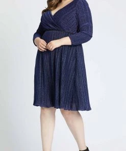 Cocktail Dresses Mac Duggal Fabulouss - 49228F Long Sleeve V Neck A-Line Dress