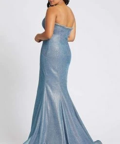 Formal Gowns Mac Duggal Fabulouss - 66815F Bejeweled Brocade Mermaid Dress