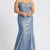 Formal Gowns Mac Duggal Fabulouss - 66815F Bejeweled Brocade Mermaid Dress